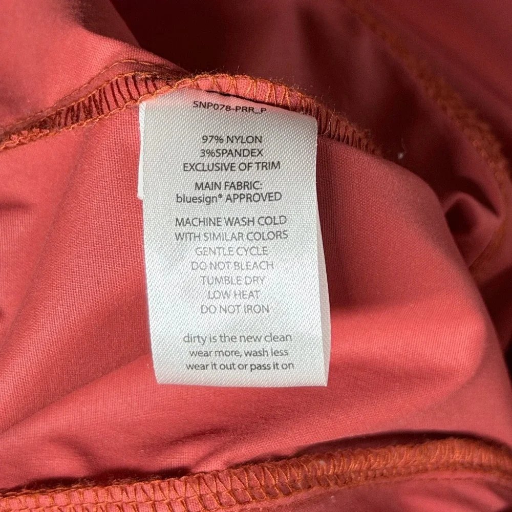 Toad&Co Anorak Jacket Women Medium Red Hooded Windbreaker 1/2 Zip Pocket Stretch